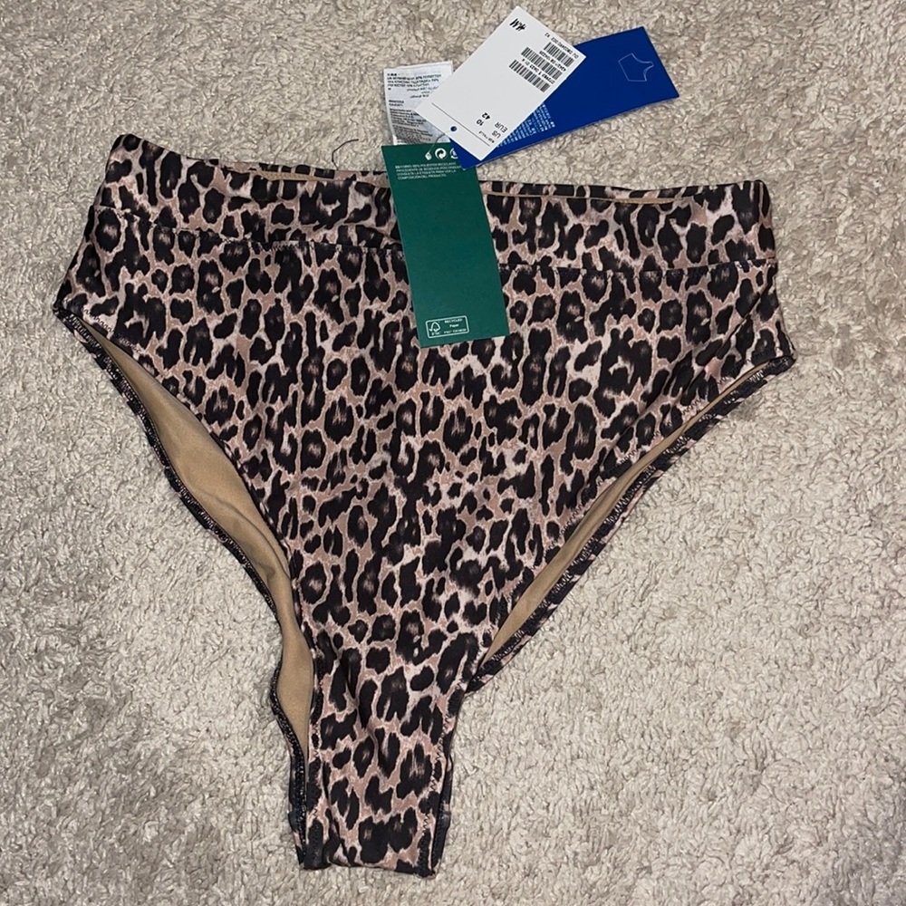 Leopard high rise bottoms